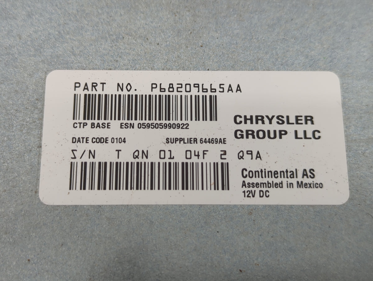 2014 Dodge Journey Am Fm Cd Player Radio Receiver 530609 - Oemusedautoparts1.com