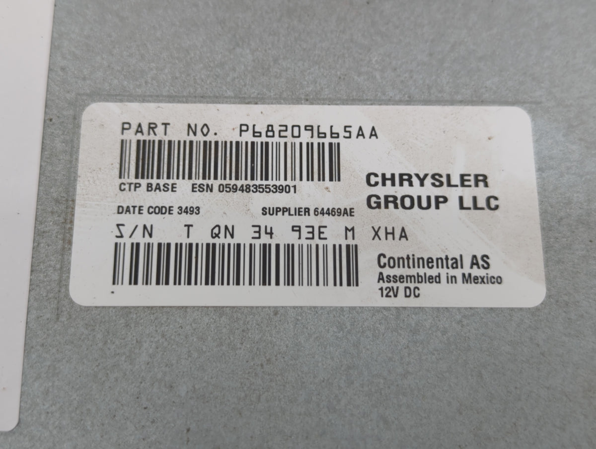 2014 Dodge Journey Am Fm Cd Player Radio Receiver 530619 - Oemusedautoparts1.com