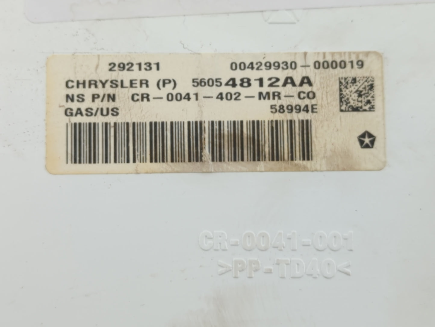 2014 Dodge Journey Instrument Cluster Speedometer Gauges P/N:56054812AA CR-0041-402 Fits OEM Used Auto Parts - Oemusedautopa