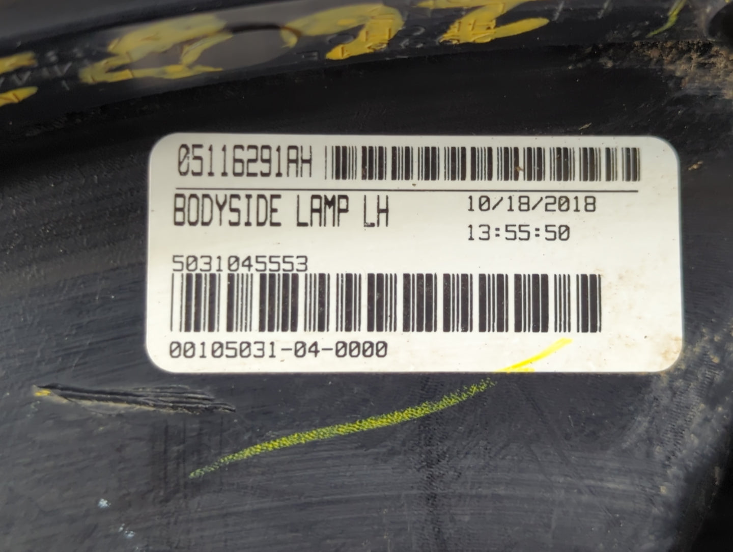 2014 Dodge Journey Tail Light Assembly Driver Left OEM P/N:05116291AH Fits OEM Used Auto Parts - Oemusedautoparts1.com