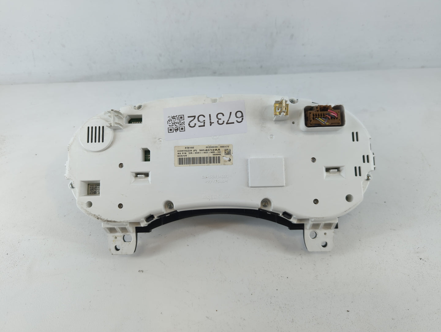 2014 Dodge Journey Instrument Cluster Speedometer Gauges P/N:P56054812AB Fits OEM Used Auto Parts - Oemusedautoparts1.com