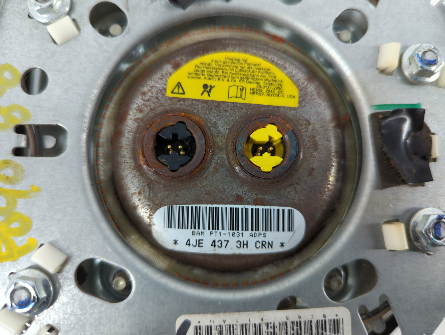 2020 Dodge Journey Air Bag Driver Left Steering Wheel Mounted P/N:P1SL29DX9AD Fits OEM Used Auto Parts - Oemusedautoparts1.c