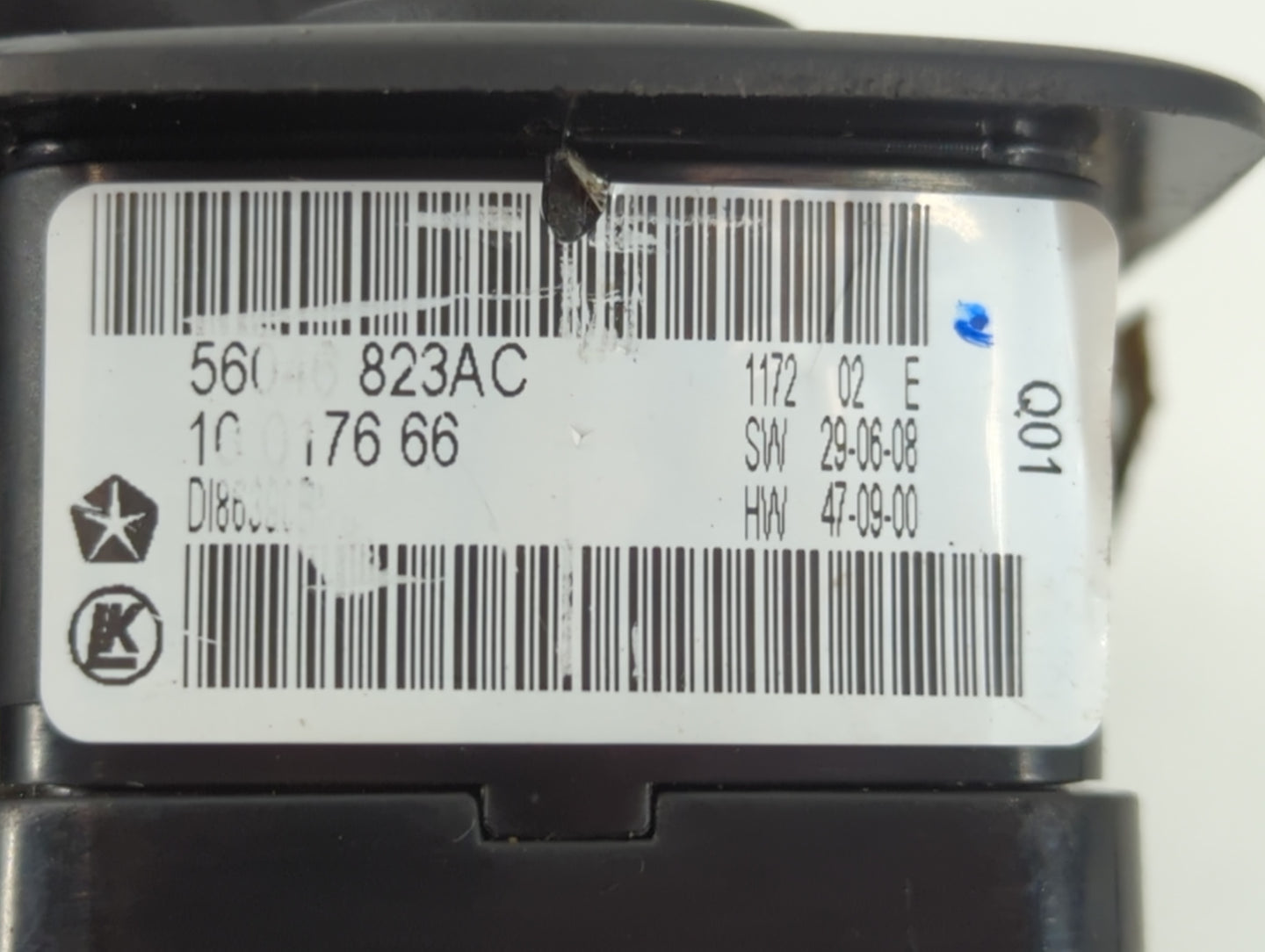 2011-2019 Dodge Journey Master Power Window Switch Replacement Driver Side Left P/N:68139805AB Fits OEM Used Auto Parts - Oe