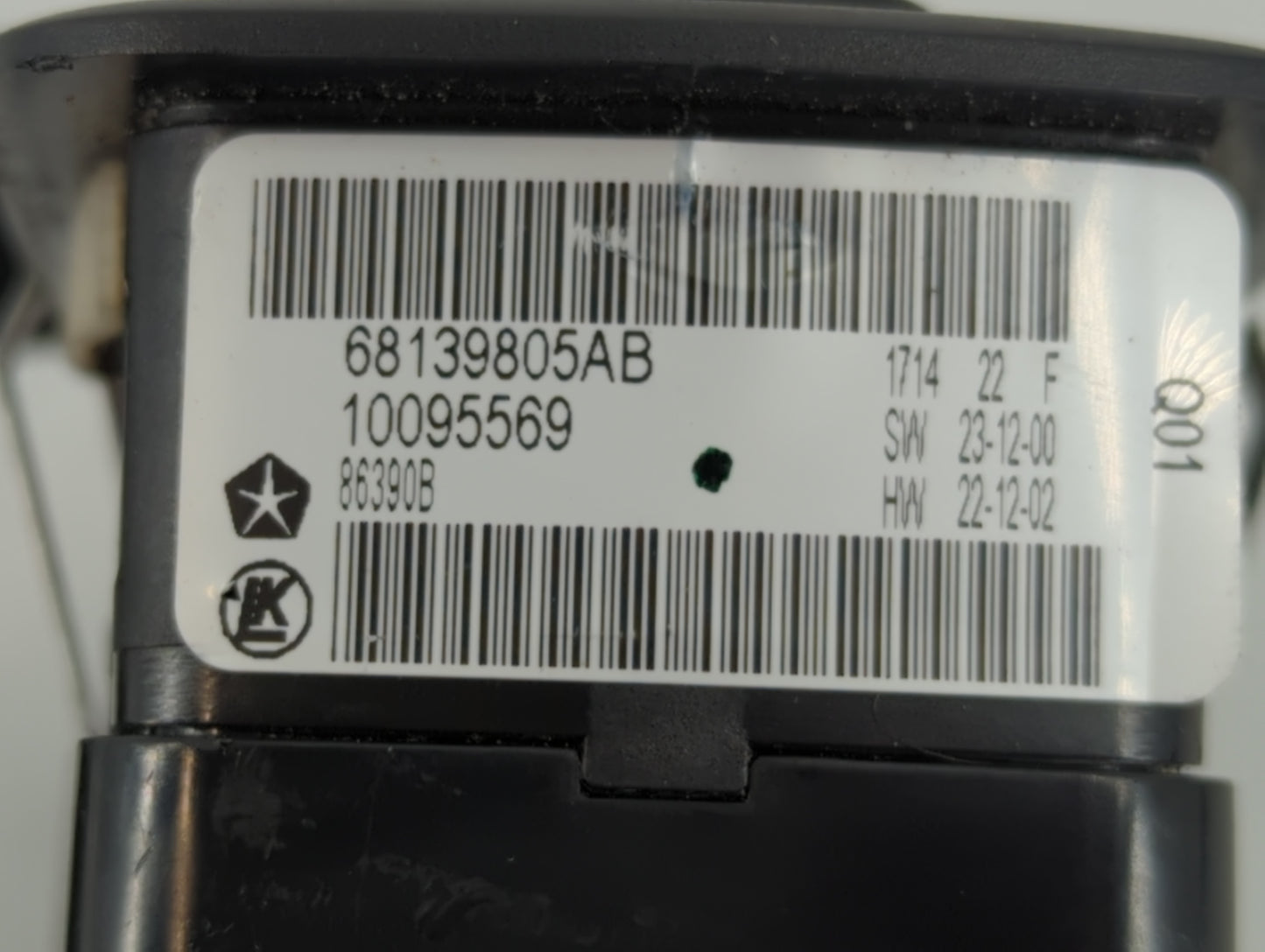 2011-2019 Dodge Journey Master Power Window Switch Replacement Driver Side Left P/N:68139805AB Fits OEM Used Auto Parts - Oe