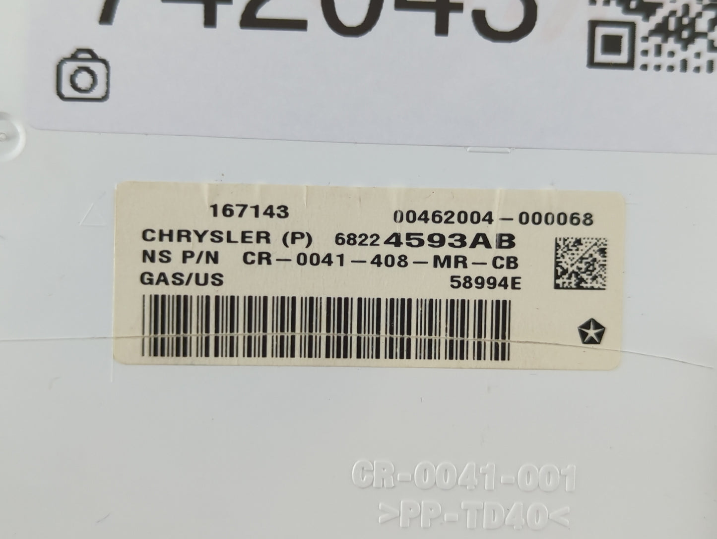 2014 Dodge Journey Instrument Cluster Speedometer Gauges P/N:68224593AB Fits OEM Used Auto Parts - Oemusedautoparts1.com