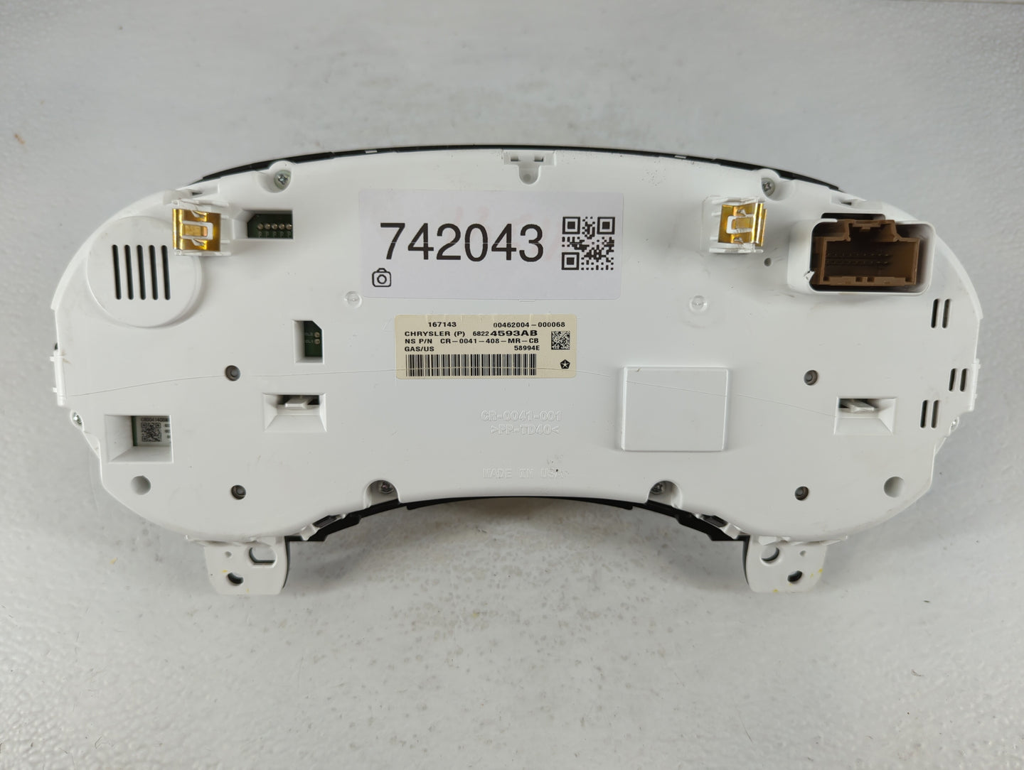 2014 Dodge Journey Instrument Cluster Speedometer Gauges P/N:68224593AB Fits OEM Used Auto Parts - Oemusedautoparts1.com