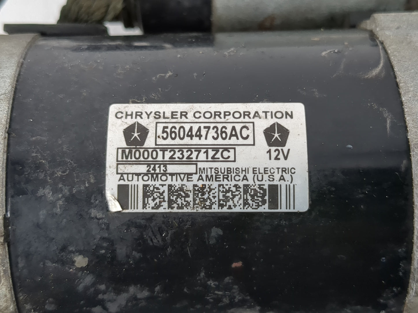 2014 Dodge Ram 1500 Car Starter Motor Solenoid OEM P/N:56044736AC Fits OEM Used Auto Parts - Oemusedautoparts1.com