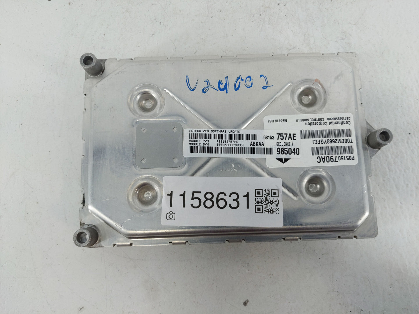 2014 Dodge Ram 1500 PCM Engine Control Computer ECU ECM PCU OEM P/N:P68153757AE P05150790AC Fits OEM Used Auto Parts - Oemus