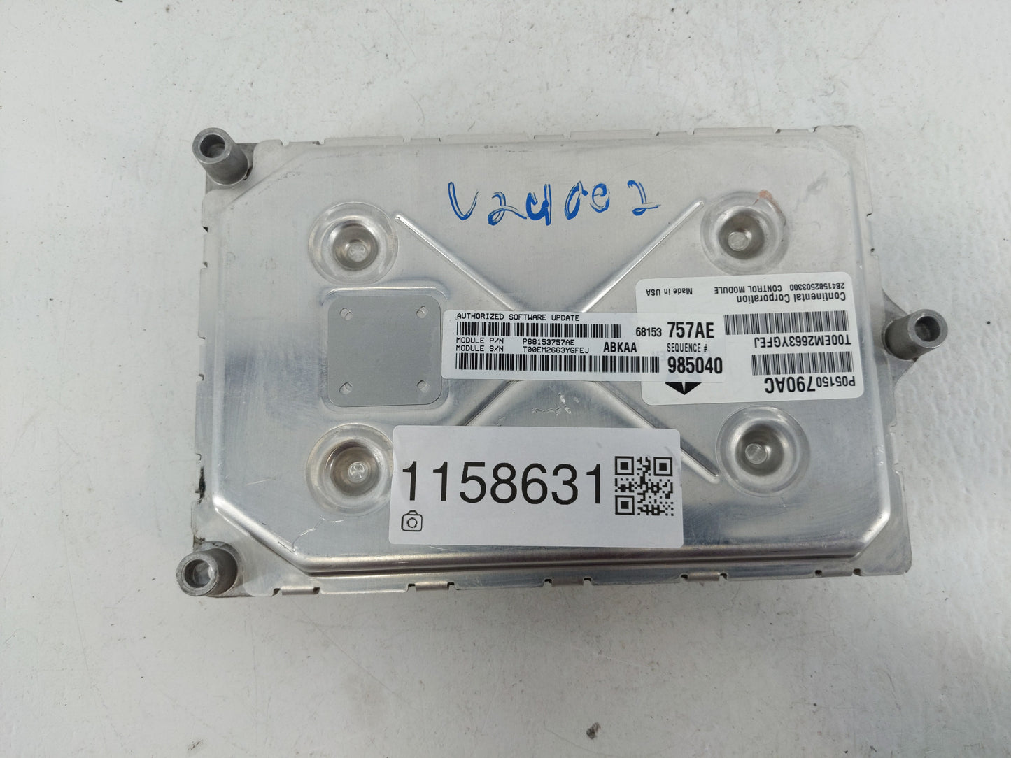 2014 Dodge Ram 1500 PCM Engine Control Computer ECU ECM PCU OEM P/N:P68153757AE P05150790AC Fits OEM Used Auto Parts - Oemus