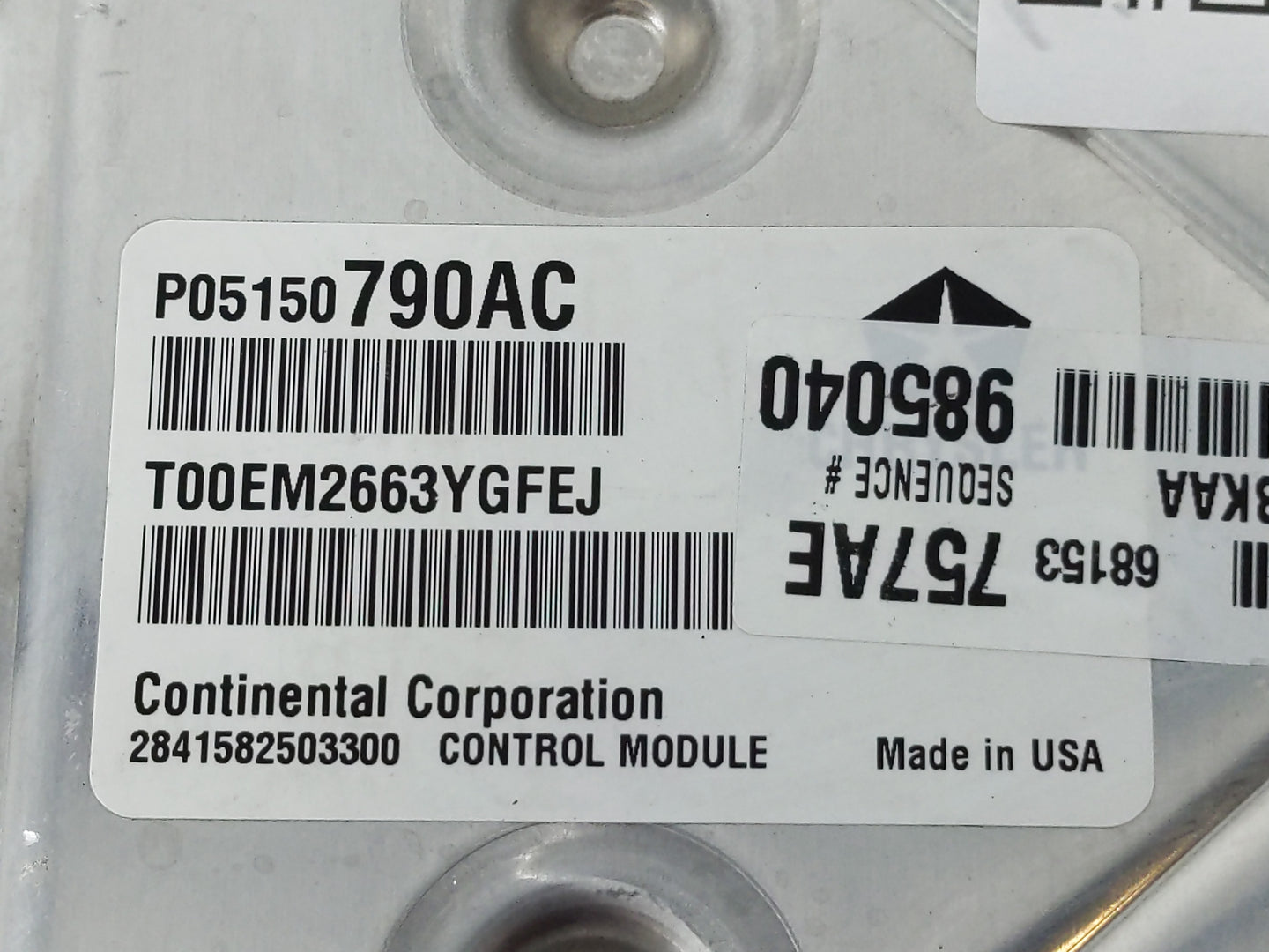 2014 Dodge Ram 1500 PCM Engine Control Computer ECU ECM PCU OEM P/N:P68153757AE P05150790AC Fits OEM Used Auto Parts - Oemus