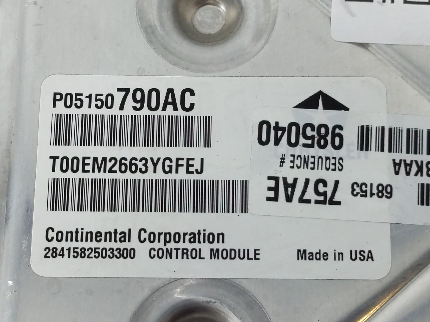 2014 Dodge Ram 1500 PCM Engine Control Computer ECU ECM PCU OEM P/N:P68153757AE P05150790AC Fits OEM Used Auto Parts - Oemus