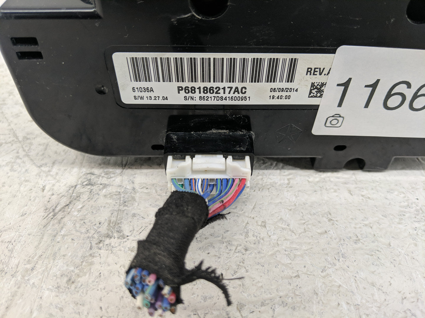 2014 Dodge Ram 1500 Climate Control Module Temperature AC/Heater Replacement P/N:P68186217AC Fits OEM Used Auto Parts - Oemu