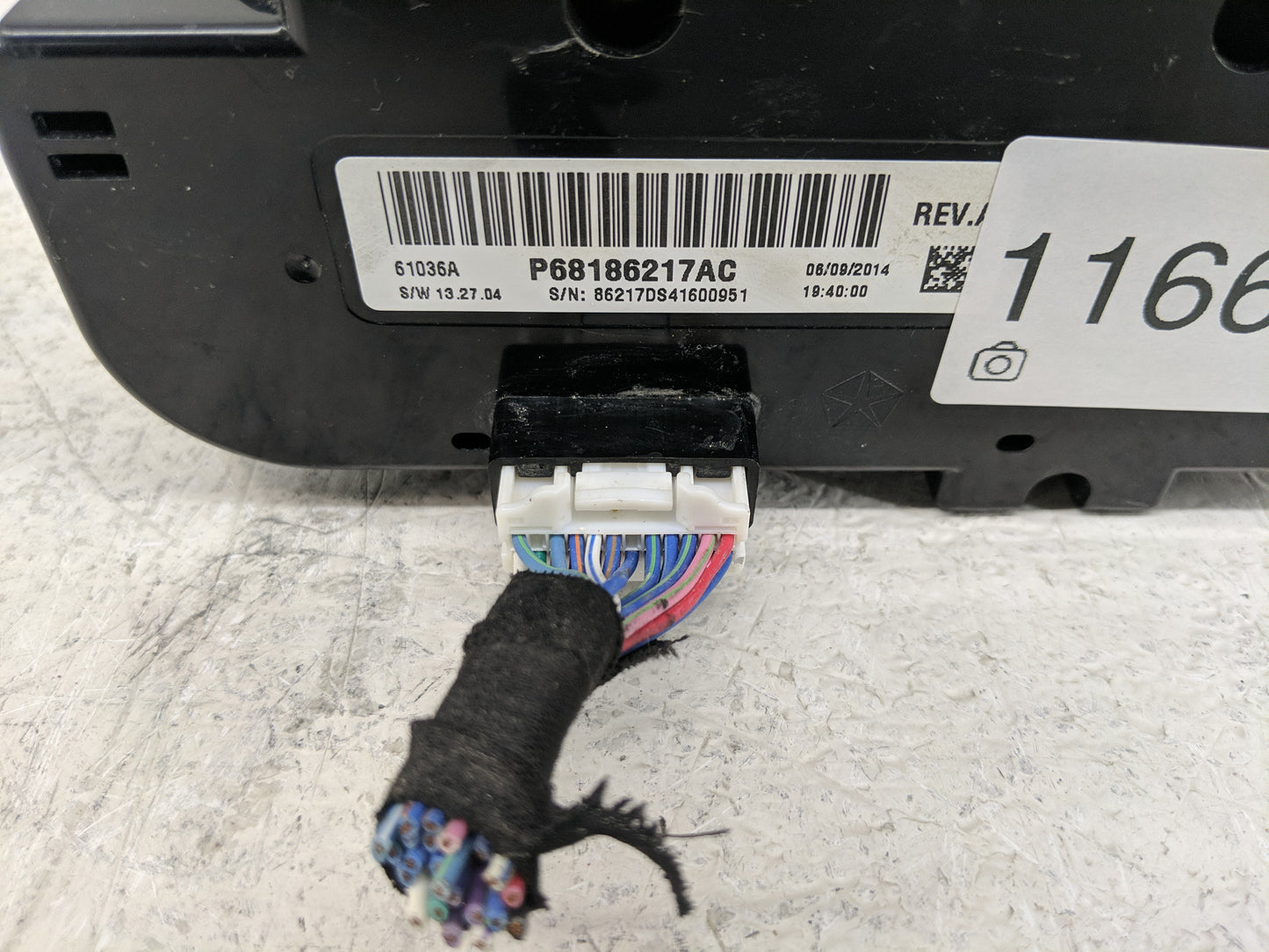 2014 Dodge Ram 1500 Climate Control Module Temperature AC/Heater Replacement P/N:P68186217AC Fits OEM Used Auto Parts - Oemu