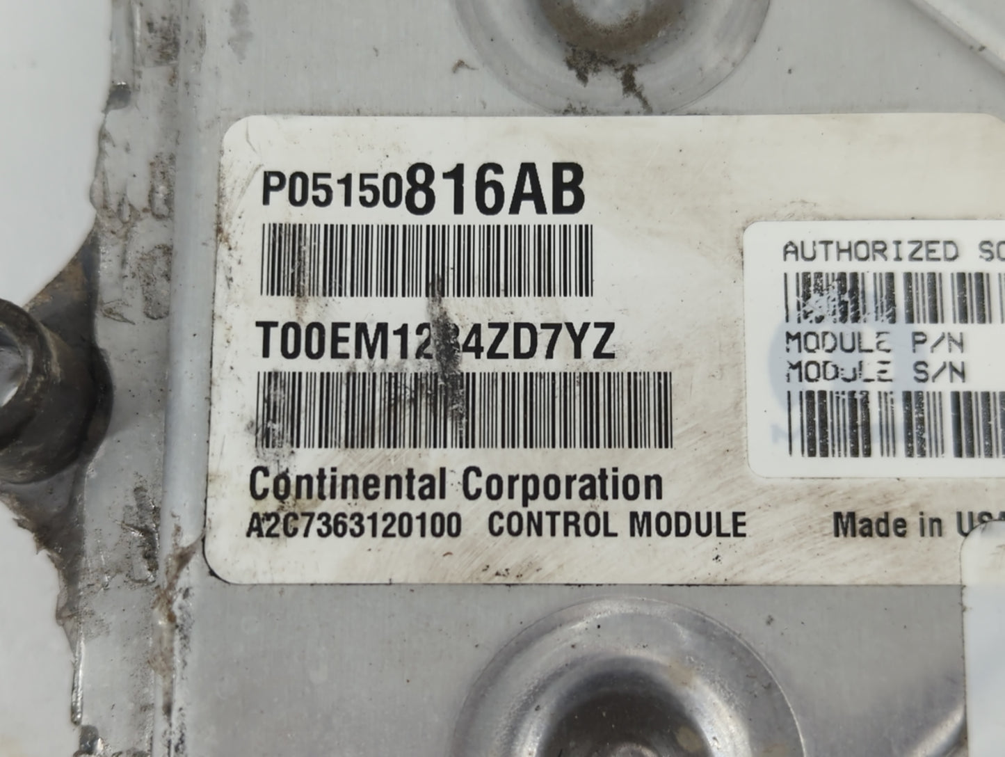 2014 Dodge Ram 1500 PCM Engine Control Computer ECU ECM PCU OEM P/N:68153790AF Fits OEM Used Auto Parts - Oemusedautoparts1.