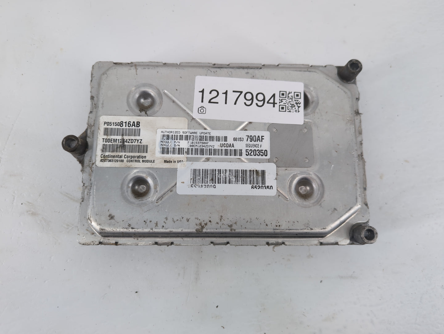 2014 Dodge Ram 1500 PCM Engine Control Computer ECU ECM PCU OEM P/N:68153790AF Fits OEM Used Auto Parts - Oemusedautoparts1.