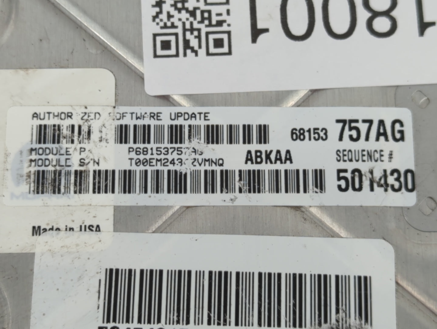 2014 Dodge Ram 1500 PCM Engine Control Computer ECU ECM PCU OEM P/N:P05150790AC Fits OEM Used Auto Parts - Oemusedautoparts1