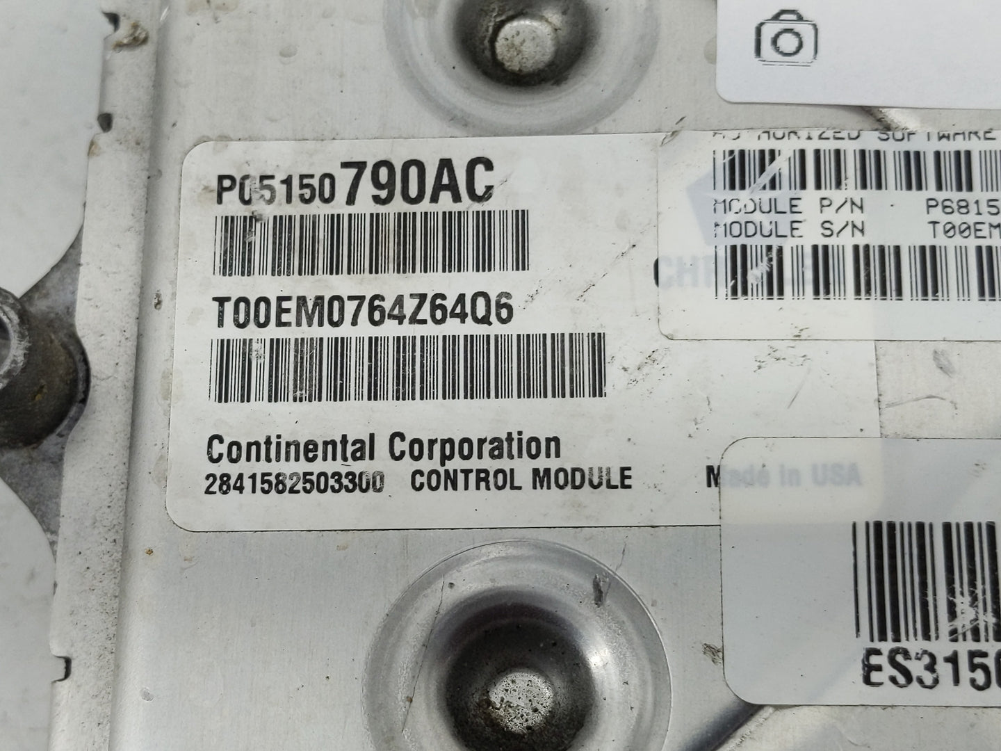 2014 Dodge Ram 1500 PCM Engine Control Computer ECU ECM PCU OEM P/N:P05150790AC Fits OEM Used Auto Parts - Oemusedautoparts1