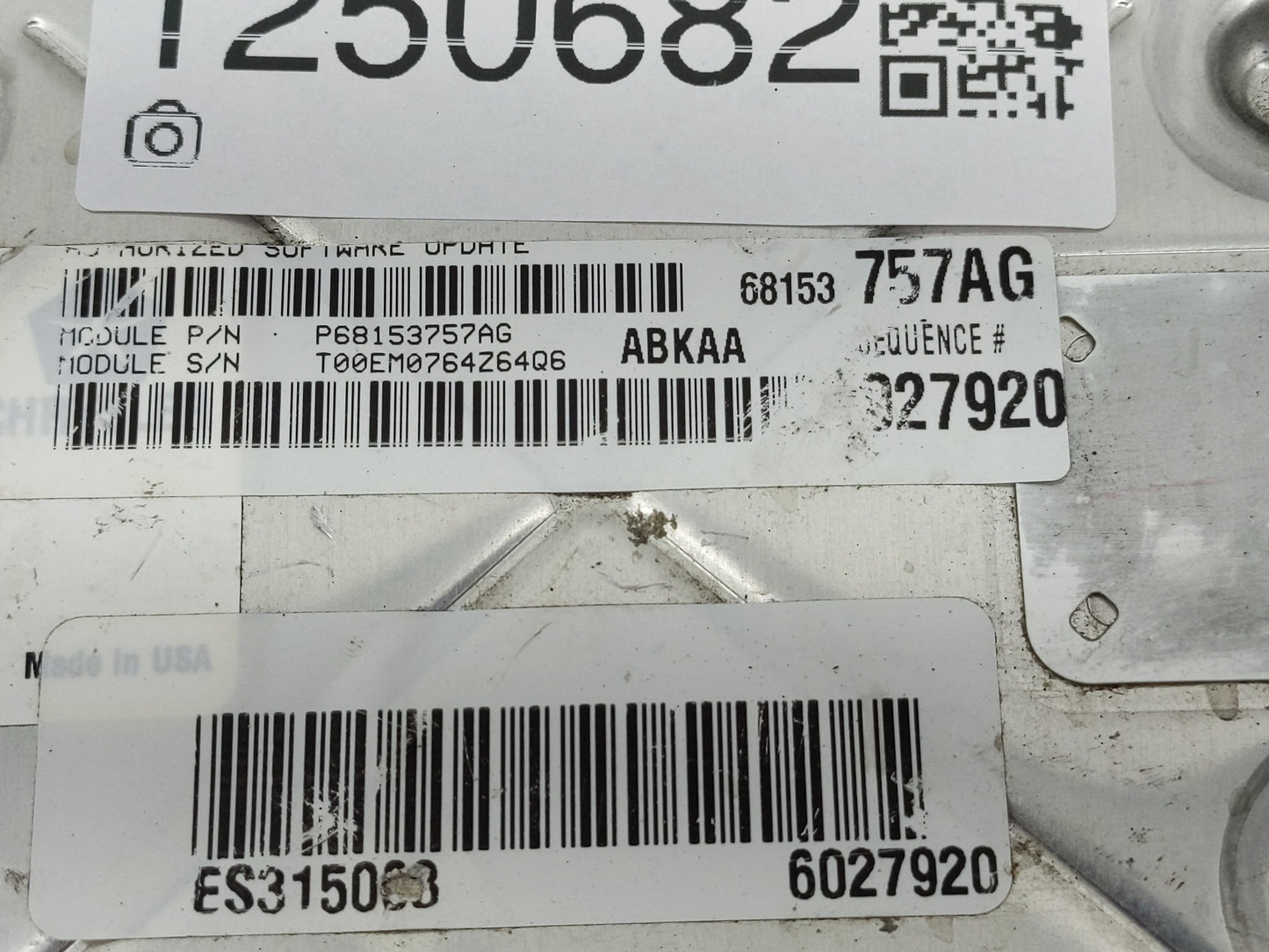 2014 Dodge Ram 1500 PCM Engine Control Computer ECU ECM PCU OEM P/N:P05150790AC Fits OEM Used Auto Parts - Oemusedautoparts1