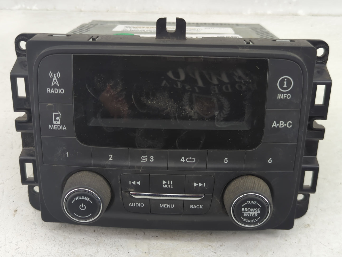 2014 Dodge Ram 1500 Radio AM FM Cd Player Receiver Replacement P/N:P68226683AA Fits OEM Used Auto Parts - Oemusedautoparts1.