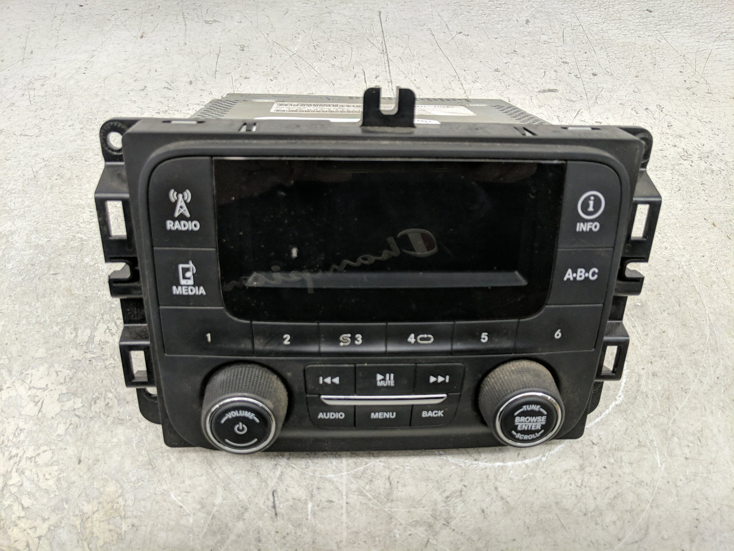 2014 Dodge Ram 1500 Radio AM FM Cd Player Receiver Replacement P/N:68226683AA Fits OEM Used Auto Parts - Oemusedautoparts1.c
