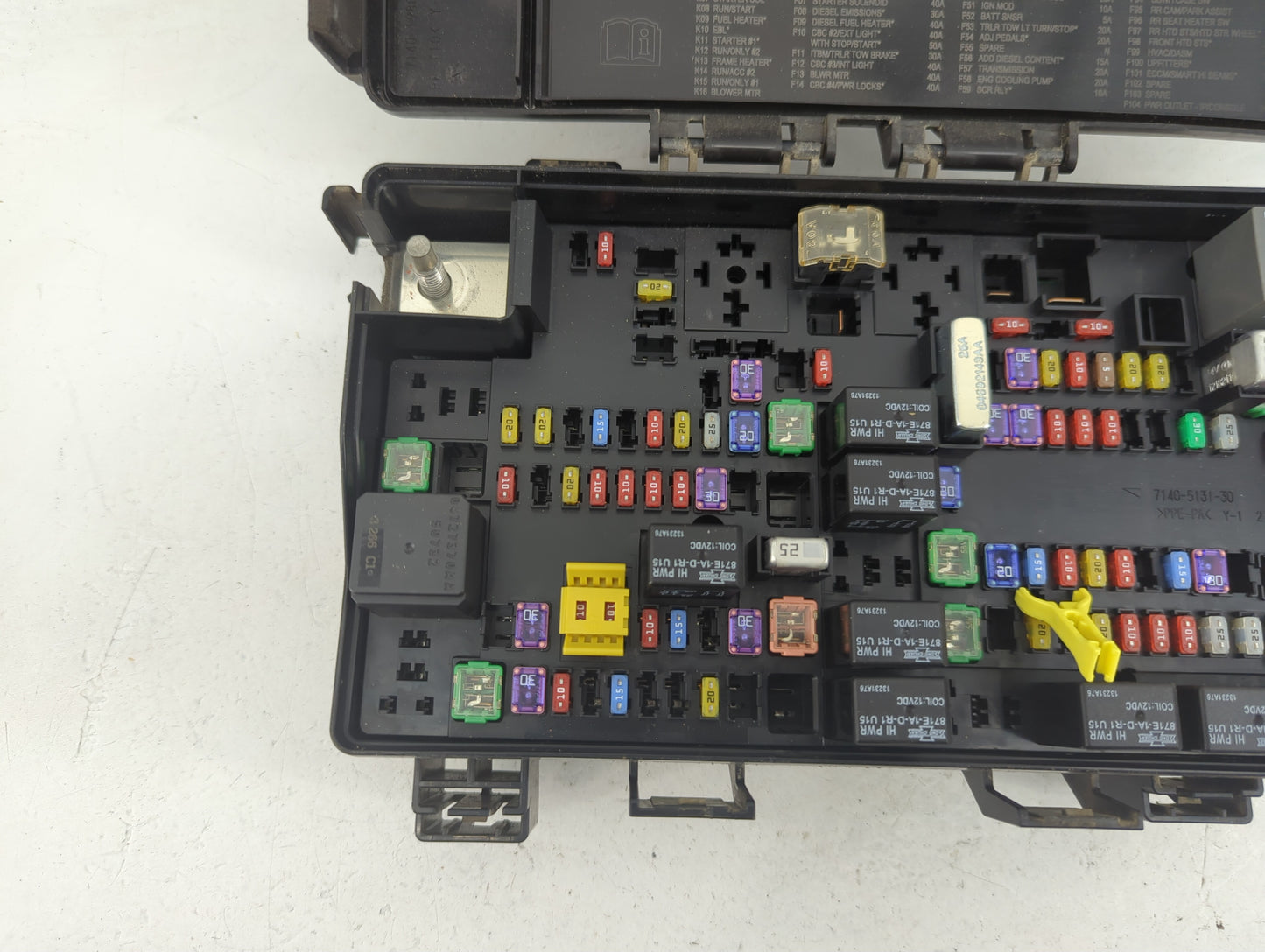 2014 Dodge Ram 1500 Fusebox Fuse Box Panel Relay Module P/N:P68089578AG Fits OEM Used Auto Parts - Oemusedautoparts1.com