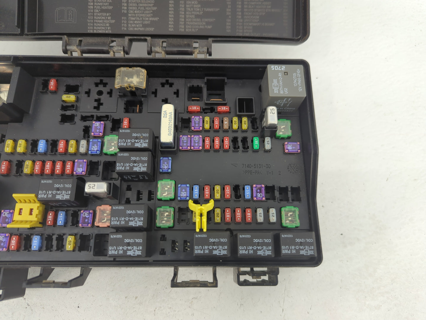 2014 Dodge Ram 1500 Fusebox Fuse Box Panel Relay Module P/N:P68089578AG Fits OEM Used Auto Parts - Oemusedautoparts1.com