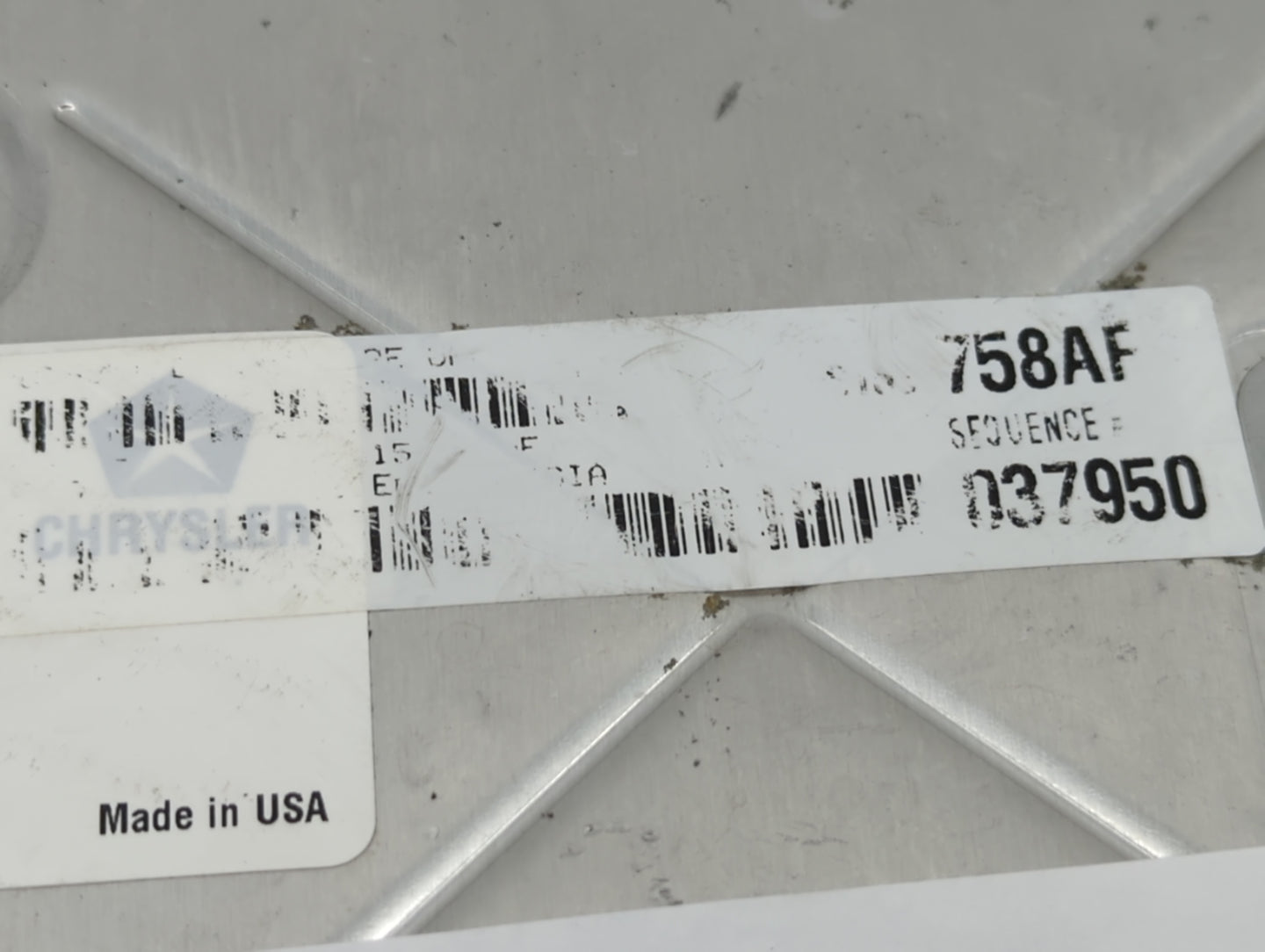 2014 Dodge Ram 1500 PCM Engine Control Computer ECU ECM PCU OEM P/N:05150790AC Fits OEM Used Auto Parts - Oemusedautoparts1.