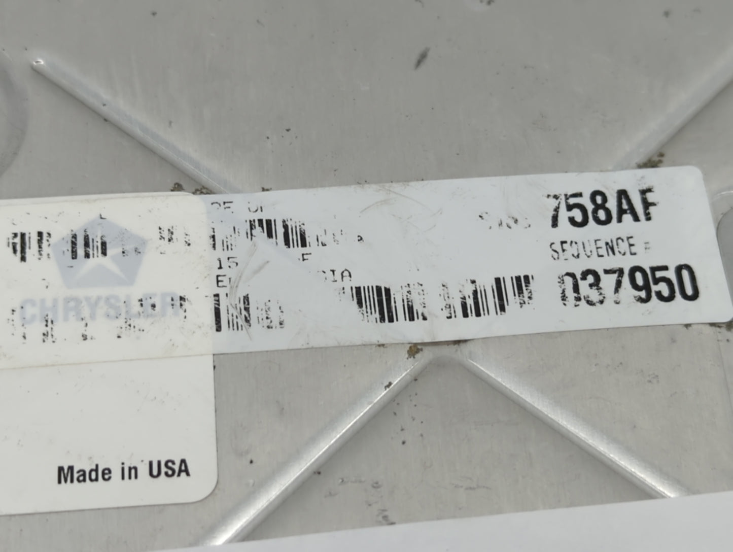 2014 Dodge Ram 1500 PCM Engine Control Computer ECU ECM PCU OEM P/N:05150790AC Fits OEM Used Auto Parts - Oemusedautoparts1.