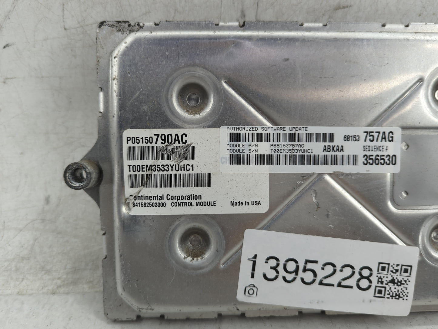 2014 Dodge Ram 1500 PCM Engine Control Computer ECU ECM PCU OEM P/N:05150790AC Fits OEM Used Auto Parts - Oemusedautoparts1.