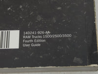 2014 Dodge Ram 1500 Owners Manual Book Guide P/N:14D241-926-AA OEM Used Auto Parts - Oemusedautoparts1.com