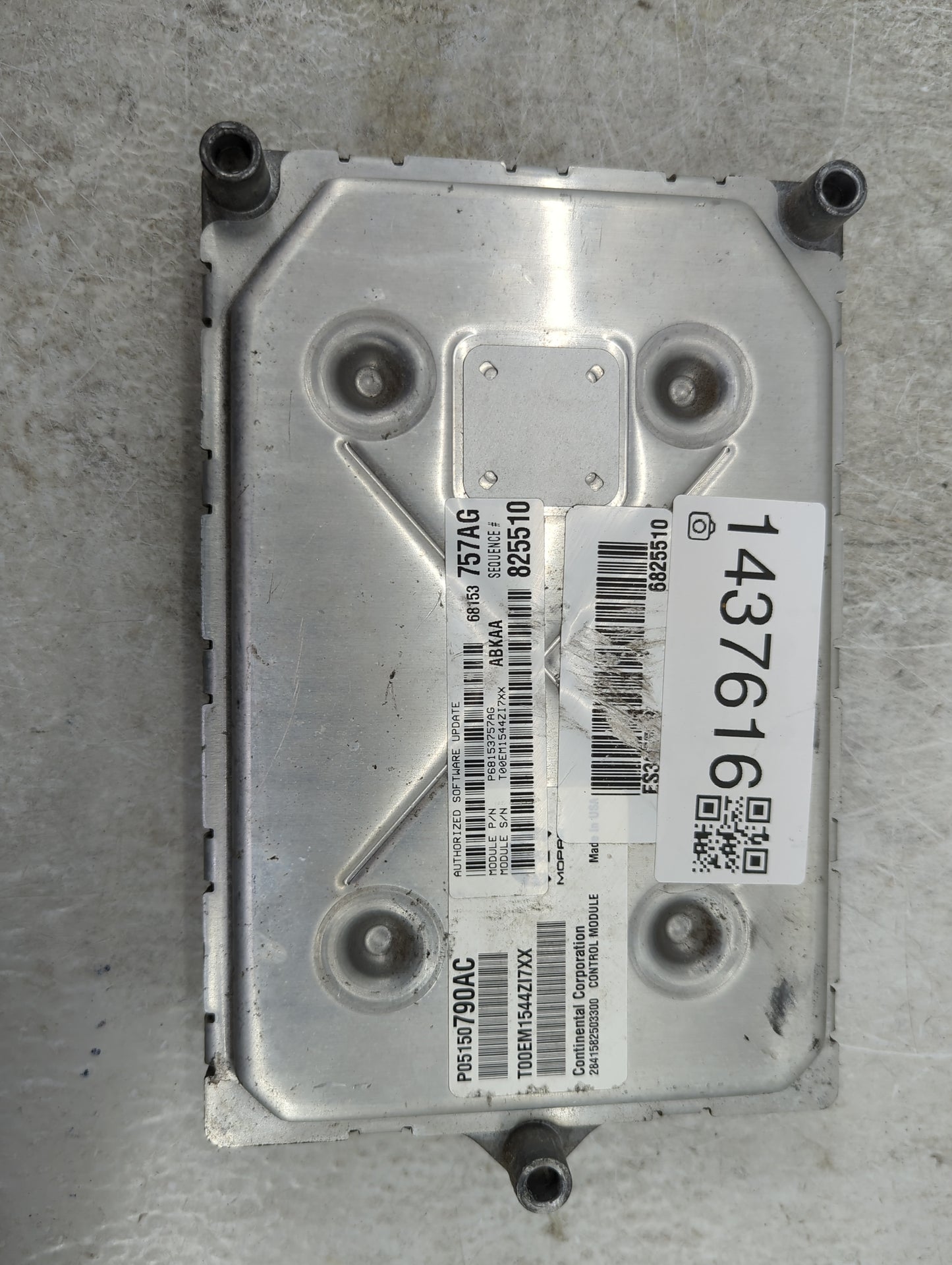2014 Dodge Ram 1500 PCM Engine Control Computer ECU ECM PCU OEM P/N:P05150790AC 68153757AG, T00EM1544ZI7XX Fits OEM Used Aut