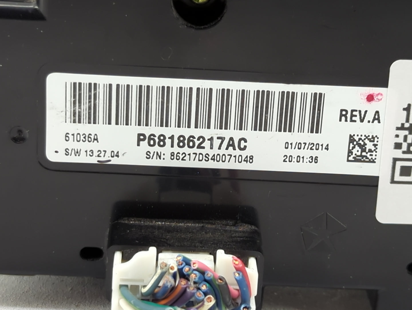 2014 Dodge Ram 1500 Climate Control Module Temperature AC/Heater Replacement P/N:P68186217AC Fits OEM Used Auto Parts - Oemu