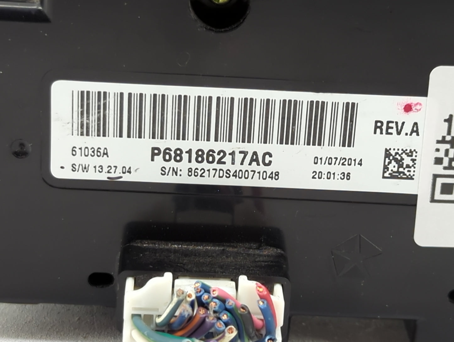 2014 Dodge Ram 1500 Climate Control Module Temperature AC/Heater Replacement P/N:P68186217AC Fits OEM Used Auto Parts - Oemu