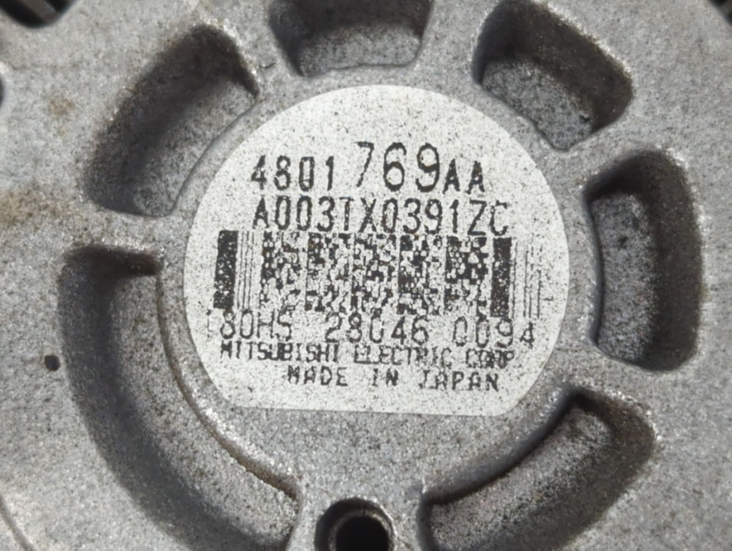 2014 Dodge Ram 1500 Alternator Replacement Generator Charging Assembly Engine OEM P/N:4801769 AA 180HS 28046 3187 Fits OEM U