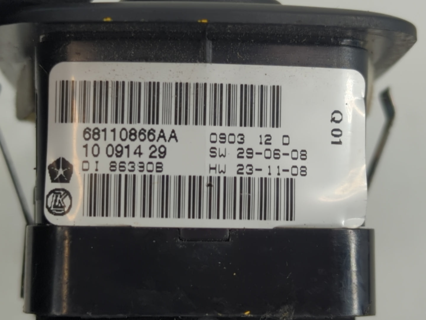 2014 Dodge Ram 1500 Master Power Window Switch Replacement Driver Side Left P/N:68110866AA Fits Fits 2012 2013 2015 2016 OEM