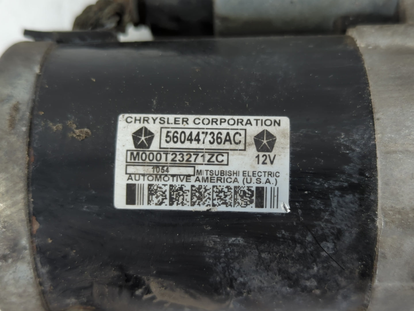 2014 Dodge Ram 1500 Car Starter Motor Solenoid OEM P/N:M000T23271ZC 56044736AC Fits OEM Used Auto Parts - Oemusedautoparts1.