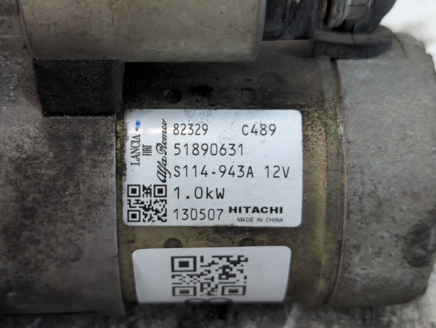 2014-2017 Fiat 500 Car Starter Motor Solenoid OEM P/N:51890631 Fits Fits 2014 2015 2016 2017 2018 OEM Used Auto Parts - Oemu