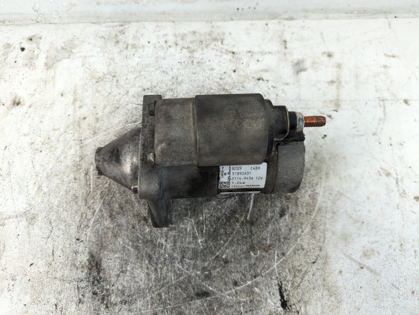 2014-2017 Fiat 500 Car Starter Motor Solenoid OEM P/N:51890631 Fits Fits 2014 2015 2016 2017 2018 OEM Used Auto Parts - Oemu