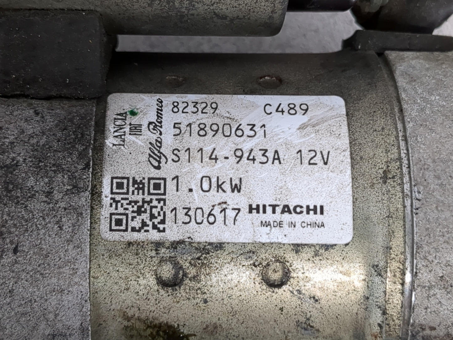 2014-2017 Fiat 500 Car Starter Motor Solenoid OEM P/N:51890631 Fits Fits 2014 2015 2016 2017 2018 OEM Used Auto Parts - Oemu