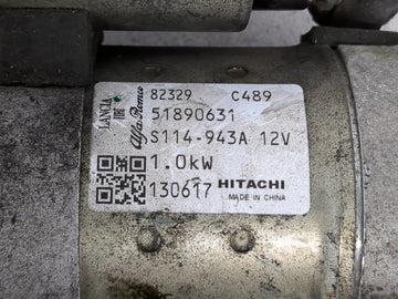 2014-2017 Fiat 500 Car Starter Motor Solenoid OEM P/N:51890631 Fits Fits 2014 2015 2016 2017 2018 OEM Used Auto Parts
