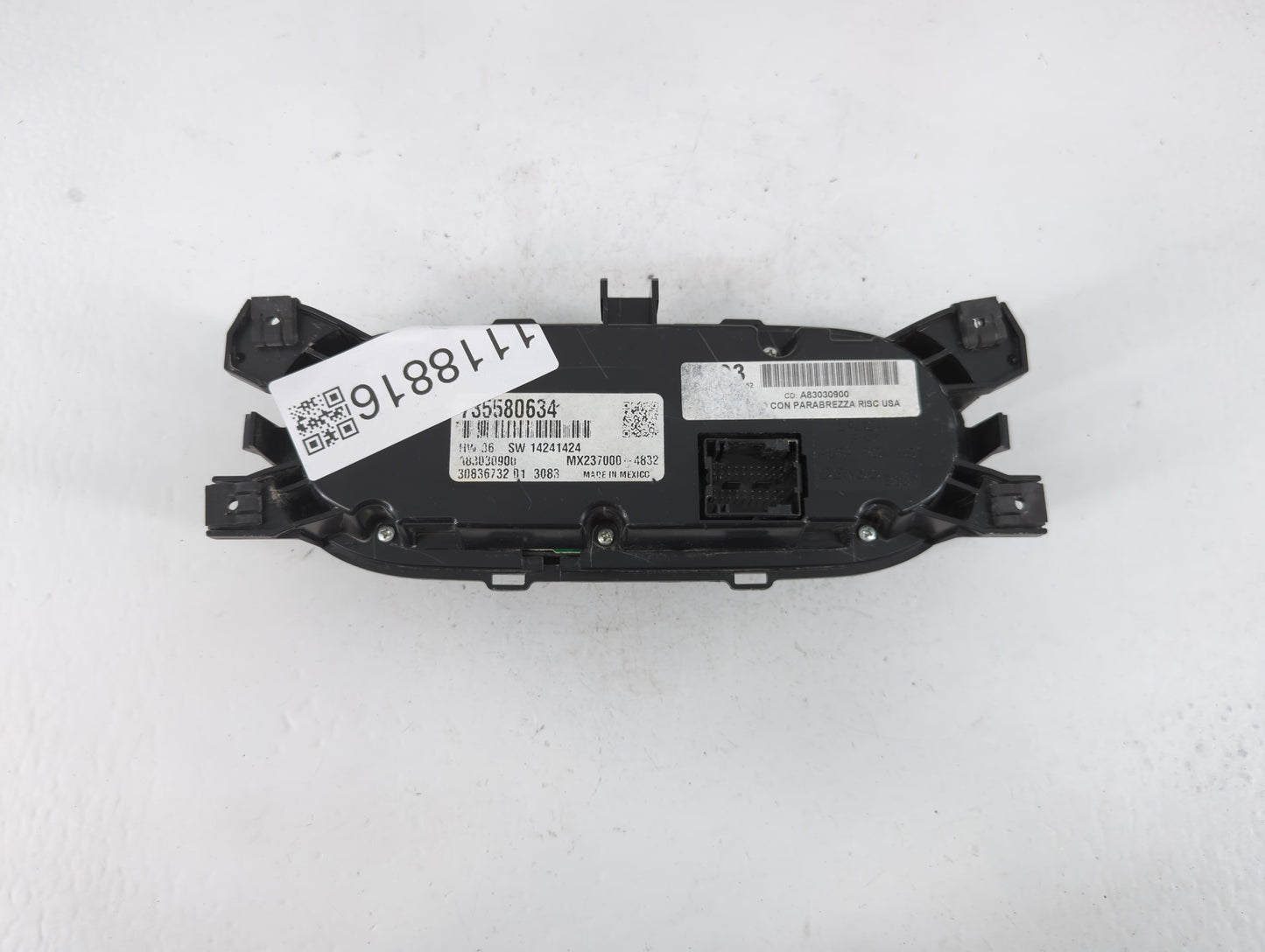 2013-2017 Fiat 500 Climate Control Module Temperature AC/Heater Replacement P/N:735580634 Fits Fits 2013 2014 2015 2016 2017