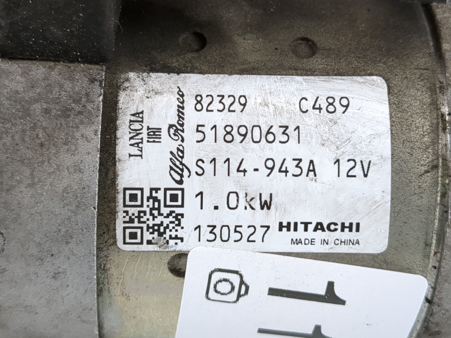 2014-2017 Fiat 500 Car Starter Motor Solenoid OEM P/N:51890631 Fits Fits 2014 2015 2016 2017 2018 OEM Used Auto Parts - Oemu