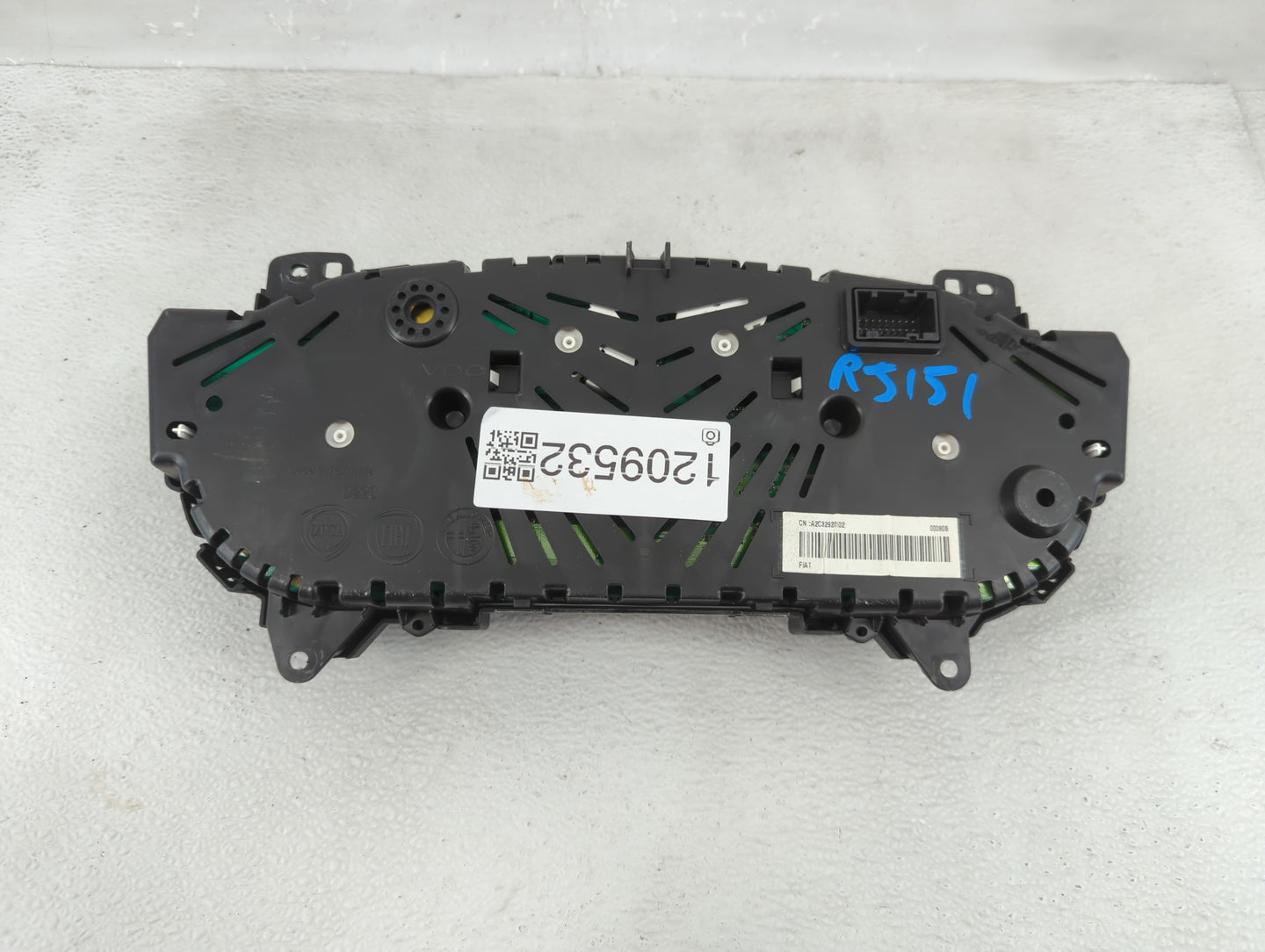 2014 Fiat 500 Instrument Cluster Speedometer Gauges P/N:A2C32923102 Fits OEM Used Auto Parts - Oemusedautoparts1.com