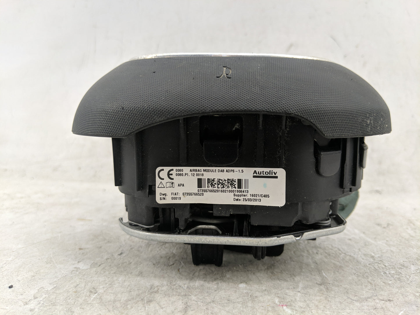 2014 Fiat 500 Air Bag Driver Left Steering Wheel Mounted - Oemusedautoparts1.com