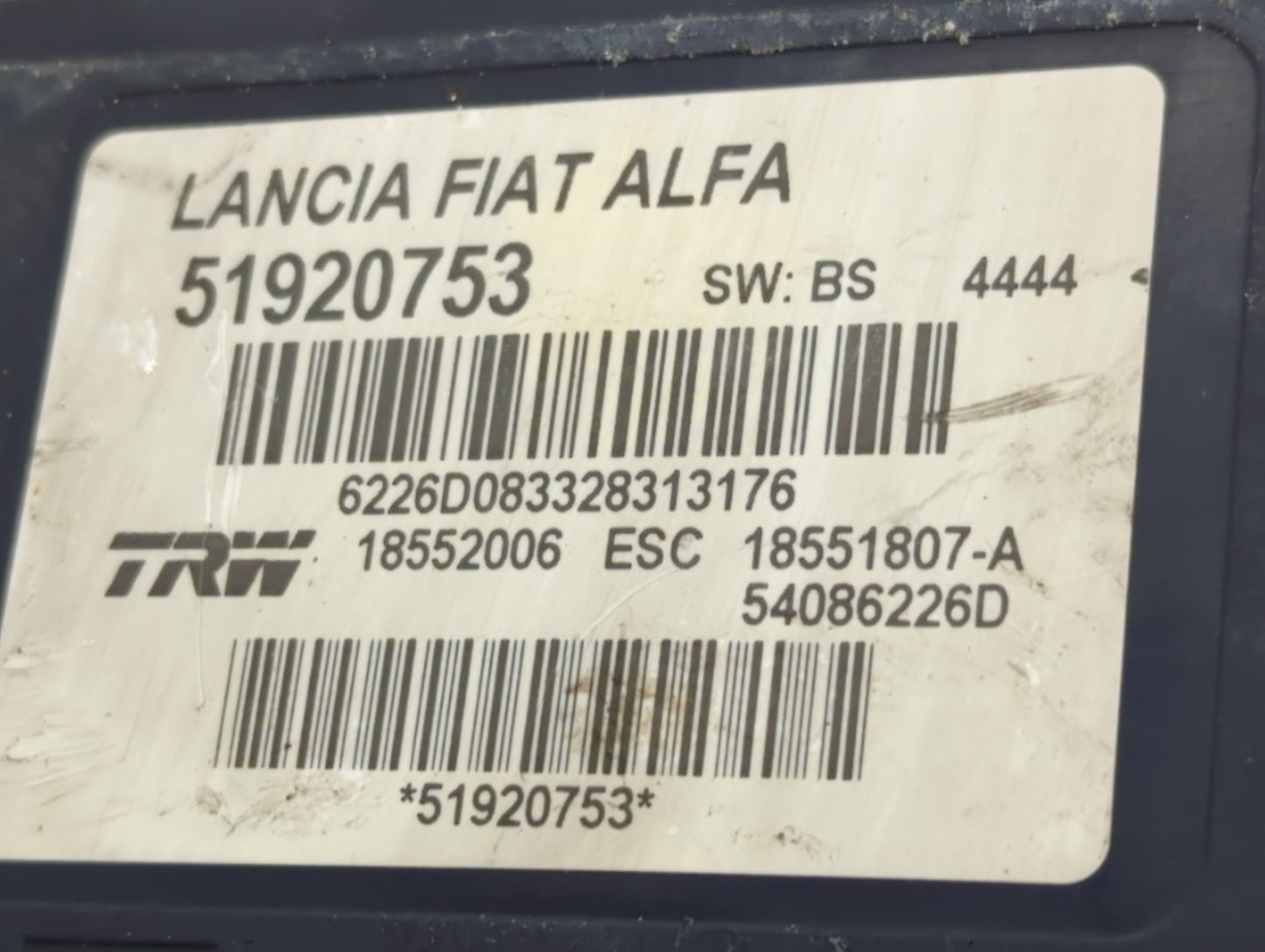 2014 Fiat 500 ABS Pump Control Module Replacement P/N:51920753 Fits OEM Used Auto Parts - Oemusedautoparts1.com