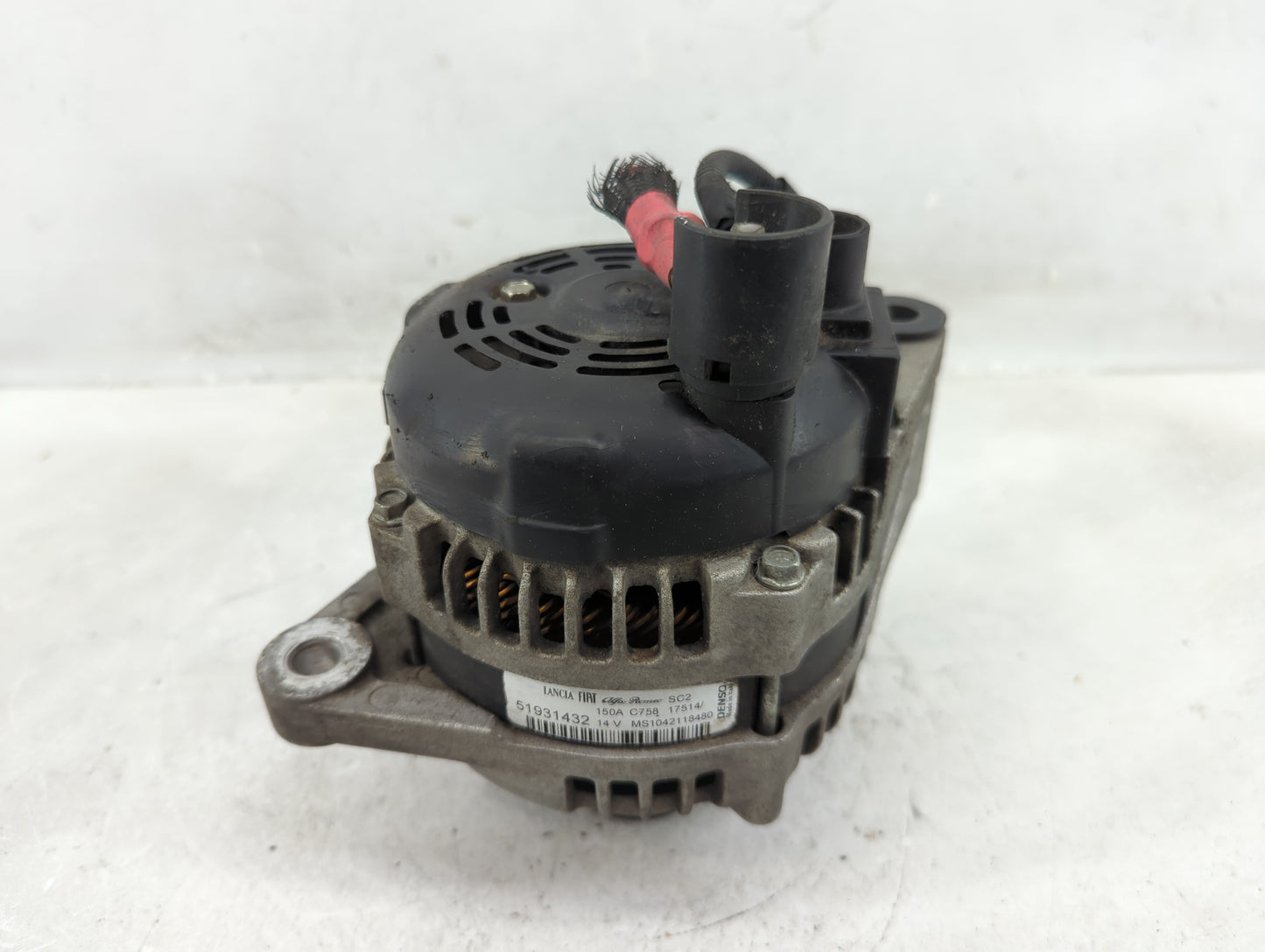 2014-2017 Fiat 500 Alternator Replacement Generator Charging Assembly Engine OEM P/N:51931432 Fits Fits 2014 2015 2016 2017 