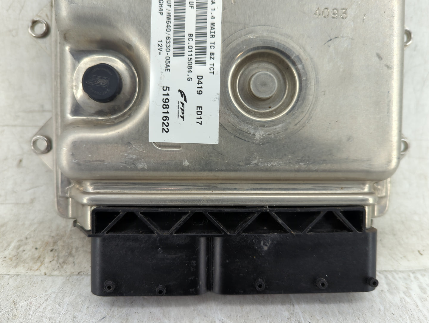 2014-2017 Fiat 500 PCM Engine Control Computer ECU ECM PCU OEM P/N:51981622 Fits Fits 2014 2015 2016 2017 OEM Used Auto Part