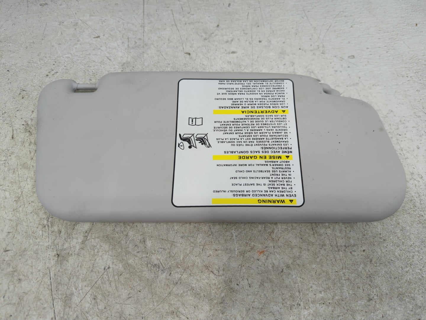 2014 Fiat 500 Sun Visor Shade Replacement Driver Left Mirror Fits OEM Used Auto Parts - Oemusedautoparts1.com