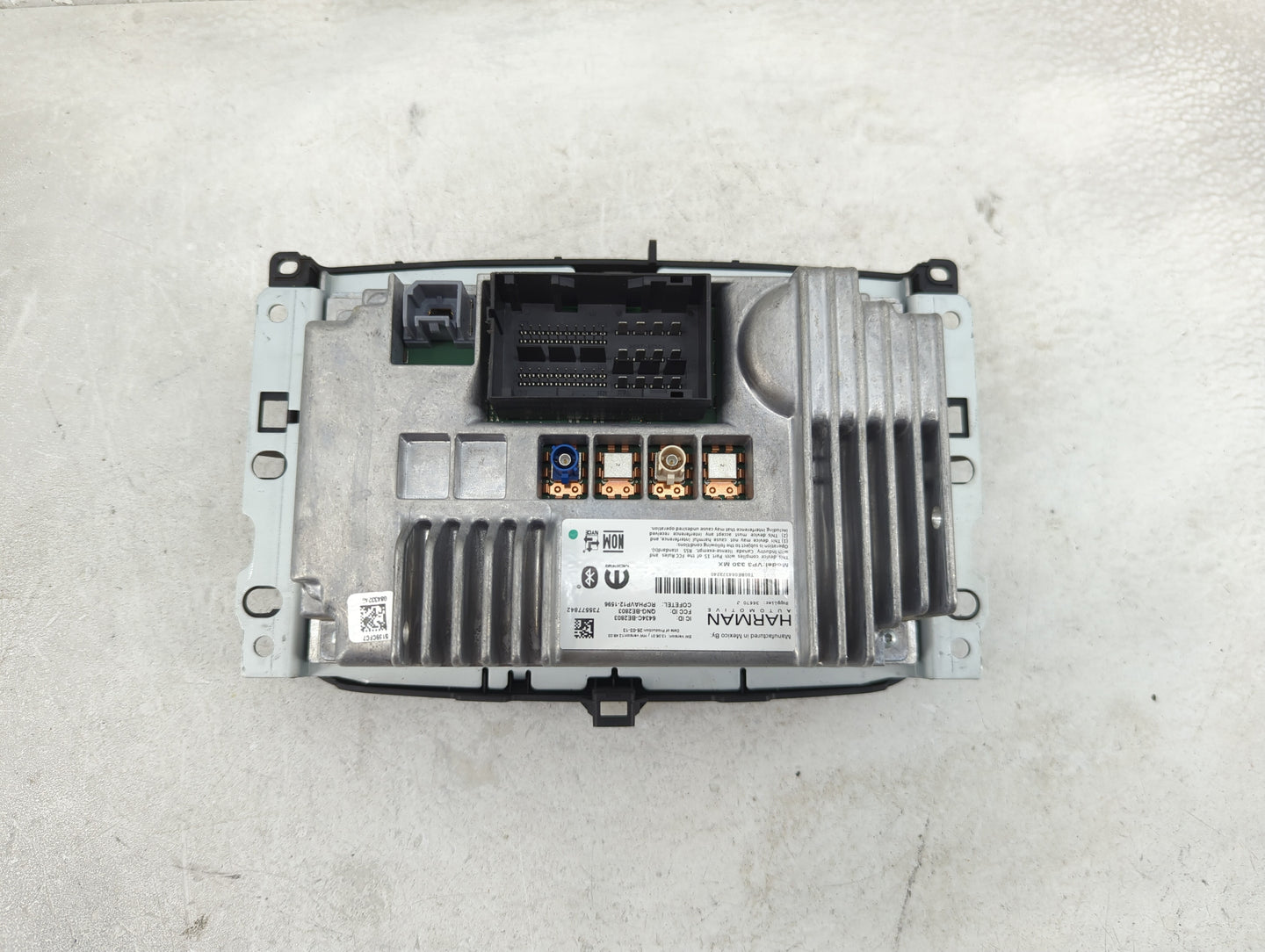 2014 Fiat 500 Radio AM FM Cd Player Receiver Replacement P/N:VP3 330 MX T00BE084373240, QNG-BE2803, 6434C-BE2803, 735577842 