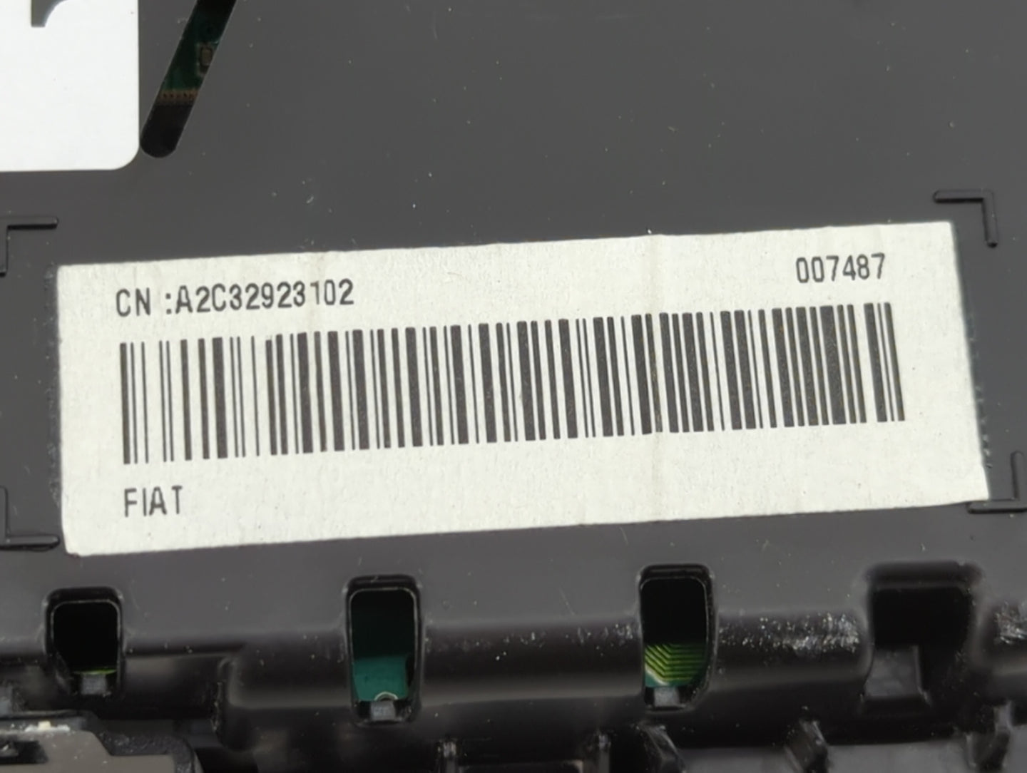 2014 Fiat 500 Instrument Cluster Speedometer Gauges P/N:A2C32923102 Miles: Fits OEM Used Auto Parts - Oemusedautoparts1.com